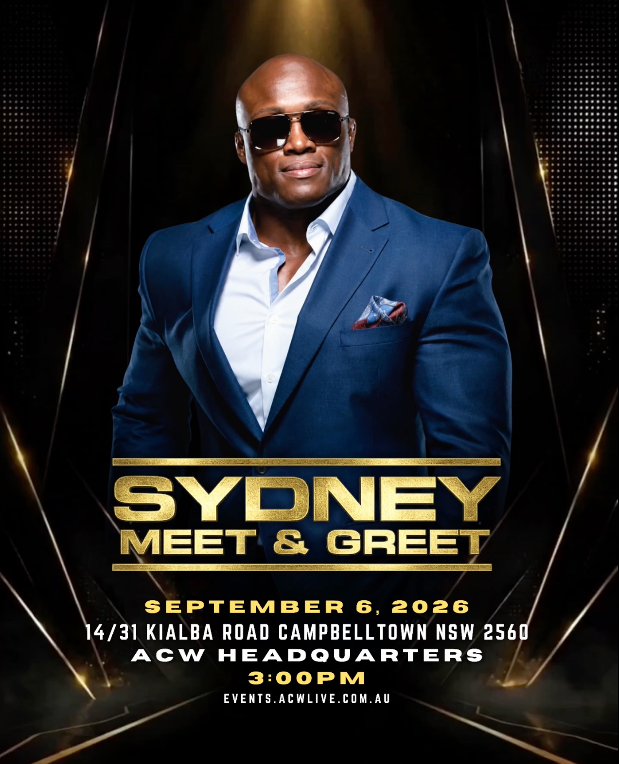 BOBBY LASHLEY Sydney Meet & Greet — event poster